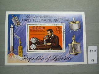 Фото марки Либерия 1976г блок
