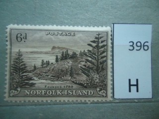 Фото марки Брит. Норфолк острова 1947г *