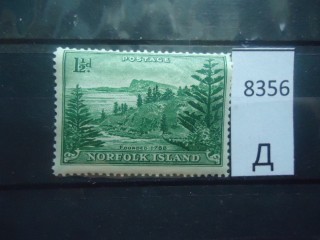 Фото марки Брит. Норфолк остров 1947г *