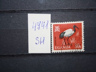 Фото марки Уганда 1965г