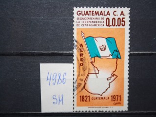 Фото марки Гватемала 1971г зубцовка-11