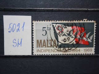 Фото марки Мальта 1969г
