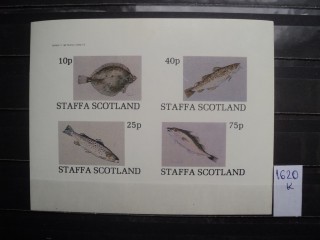 Фото марки Британская Шотландия блок **