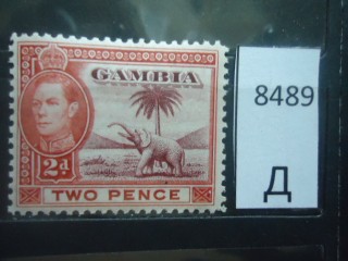 Фото марки Брит. Гамбия 1943г *