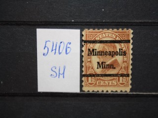 Фото марки США 1925г Миннеаполис зубцовка-10 *