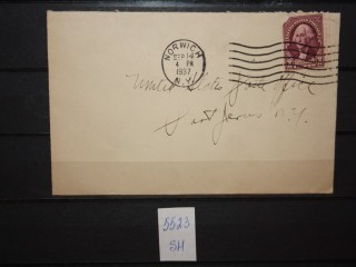 Фото марки США 1937г конверт **