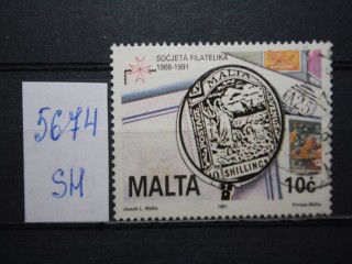 Фото марки Мальта 1991г