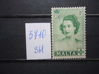 Фото марки Мальта 1950г *