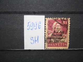 Фото марки Швейцария 1923г Международная Организация Труда