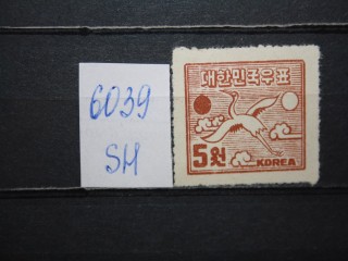 Фото марки Южная Корея 1951г тип С *