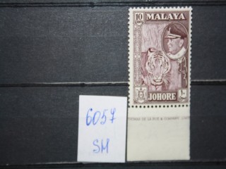 Фото марки Малайзия Джохор 1960г **