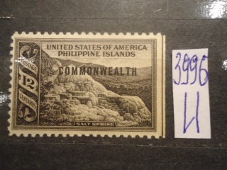 Фото марки Филиппины 1935г надпечатка *