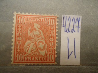 Фото марки Швейцария 1862г *