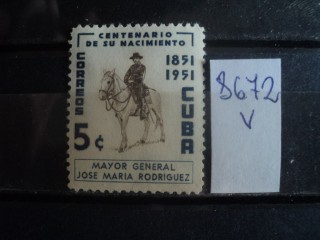 Фото марки Куба 1951г *