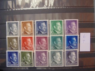 Фото марки Генералгубернаторство комплект беззубцовых марок 1941-43 **