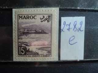 Фото марки Франц. Марокко вырезка из конверта