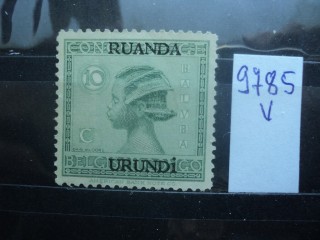 Фото марки Бельгийская Руанда Урунди 1924г *