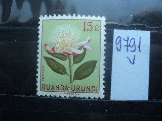 Фото марки Бельгийская Руанда Урунди 1953г **