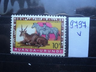 Фото марки Бельгийская Руанда Урунди 1959г **