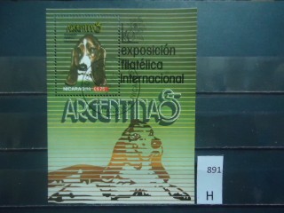 Фото марки Аргентина 1985г блок