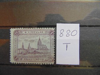 Фото марки 1887г. Франкфурт/Майн **
