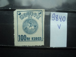 Фото марки Южная Корея 1951г *