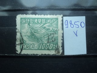 Фото марки Южная Корея 1952г
