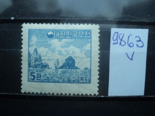 Фото марки Южная Корея 1954г *
