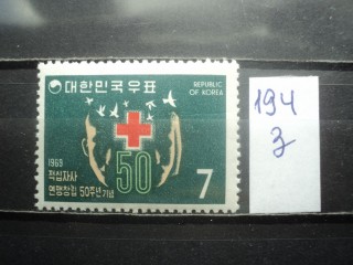 Фото марки Южная Корея 1969г *