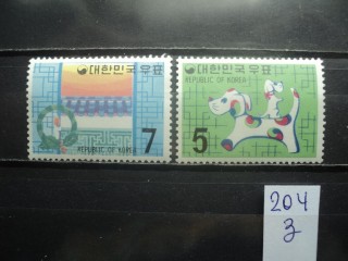 Фото марки Южная Корея серия 1969г *