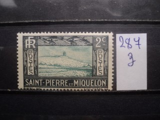 Фото марки Франц. Сент Пьерр 1932г *
