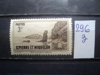 Фото марки Франц. Сент Пьерр 1938г *