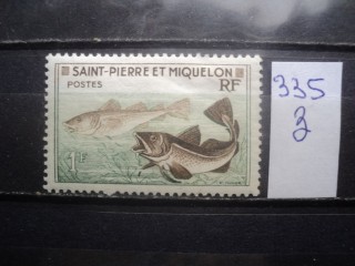 Фото марки Франц. Сент Пьерр 1957г *