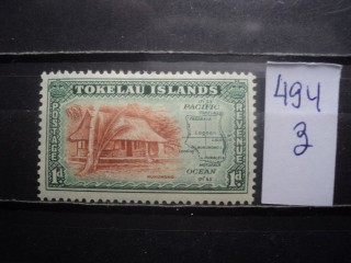 Фото марки Токелау острова 1948г **