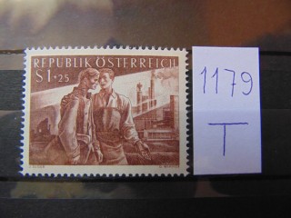 Фото марки Австрия марка 1955г **