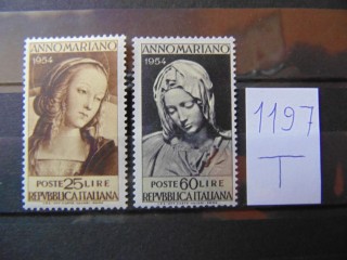 Фото марки Италия серия 1954г **