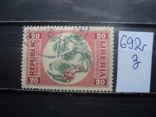Фото марки Либерия 1920г