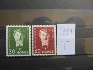Фото марки Норвегия серия 1966г **