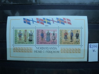 Фото марки Форерские острова блок **
