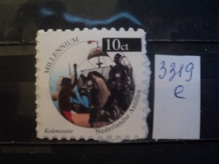 Фото марки Нидерландские Антильские острова вырезка из конверта **