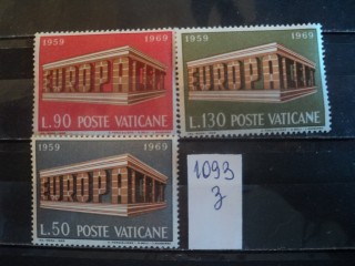 Фото марки Ватикан серия 1969г **