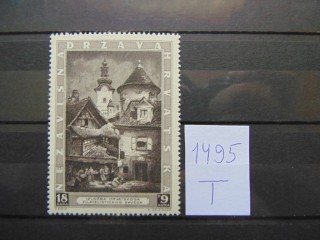 Фото марки Хорватия марка 1943г **