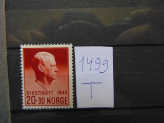 Фото марки Норвегия марка 1942г **