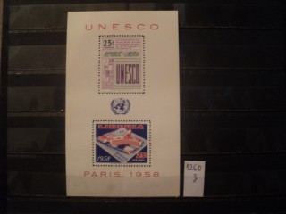 Фото марки Либерия блок 1959г **