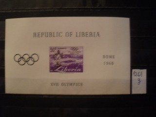 Фото марки Либерия блок 1960г **
