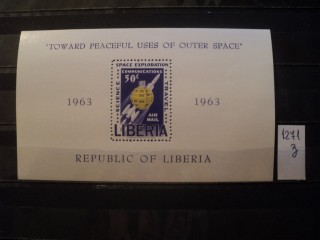 Фото марки Либерия блок 1963г **