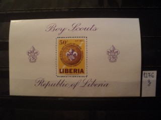 Фото марки Либерия блок 1965г **