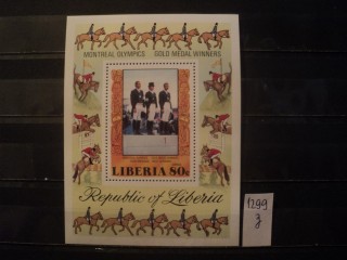 Фото марки Либерия блок 1977г **