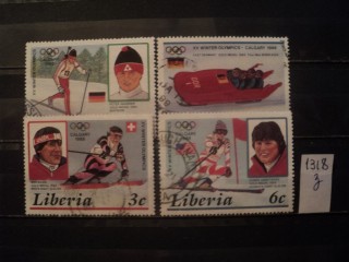 Фото марки Либерия 1987г
