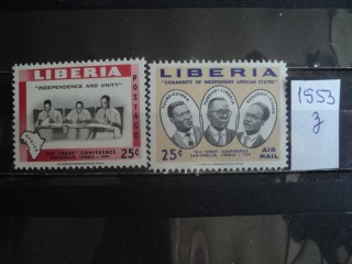 Фото марки Либерия серия 1960г **